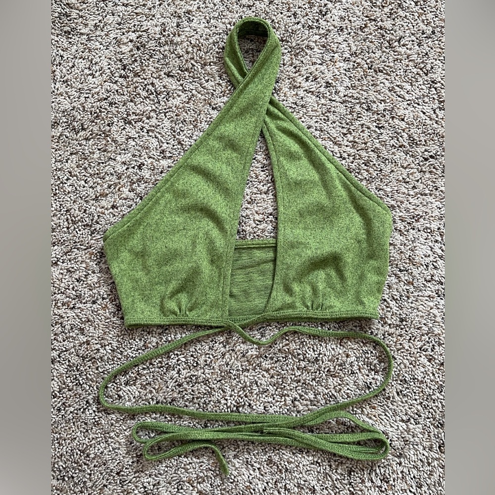 Green Cropped Top, Never Worn